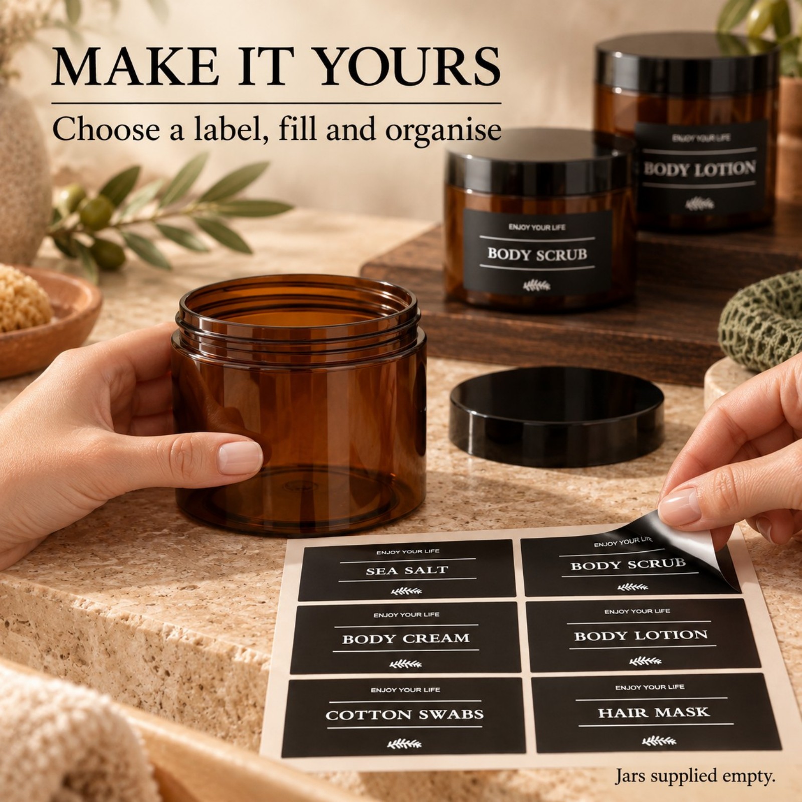 3PCS Bathroom Storage Jars wit - đánh giá và giá Hair Care