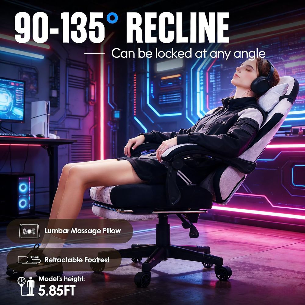 Gaming Chair with ket Spring C - đánh giá và giá Massage