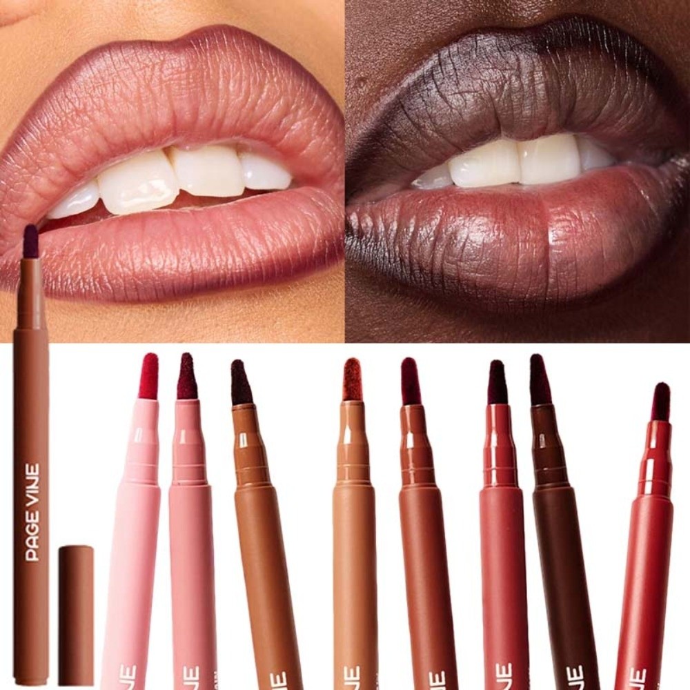 Velvet Brown Lip Liner Pencil  - đánh giá và giá Matte Velvet Lip Tint Long Lasting