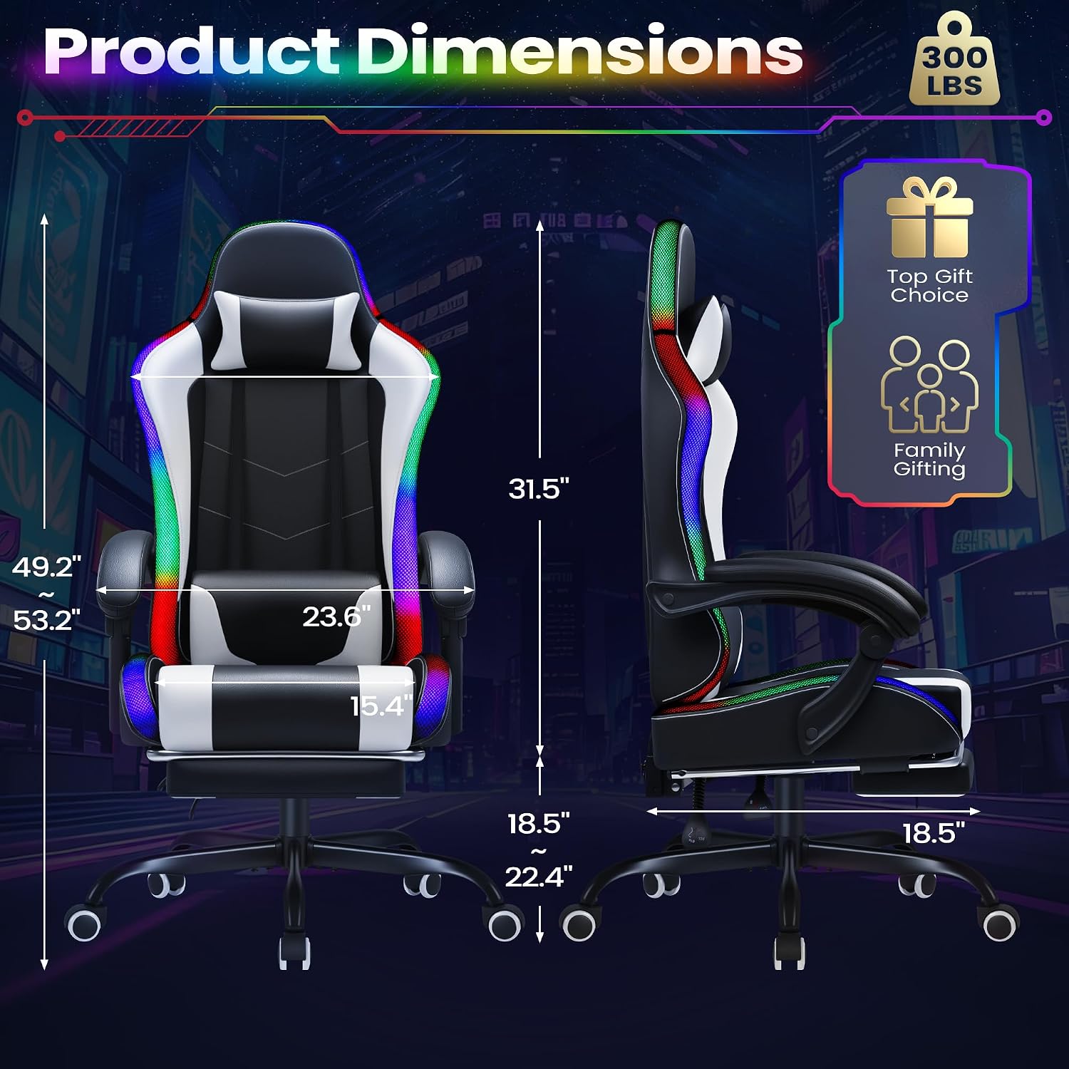 Homall Gaming Chair, Ergonomic - đánh giá và giá Massage