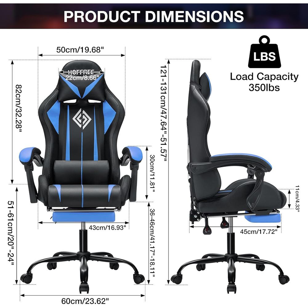 LED Gaming Chair with Massage  - đánh giá và giá Massage