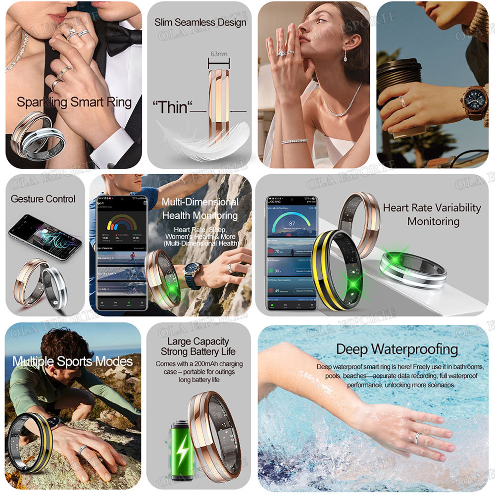 New Smart Ring Heart Rate Stre - đánh giá và giá Health Monitors